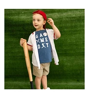 Sweet Wink Toddler Boys Baseball Game Day Short Sleeve T-Shirt