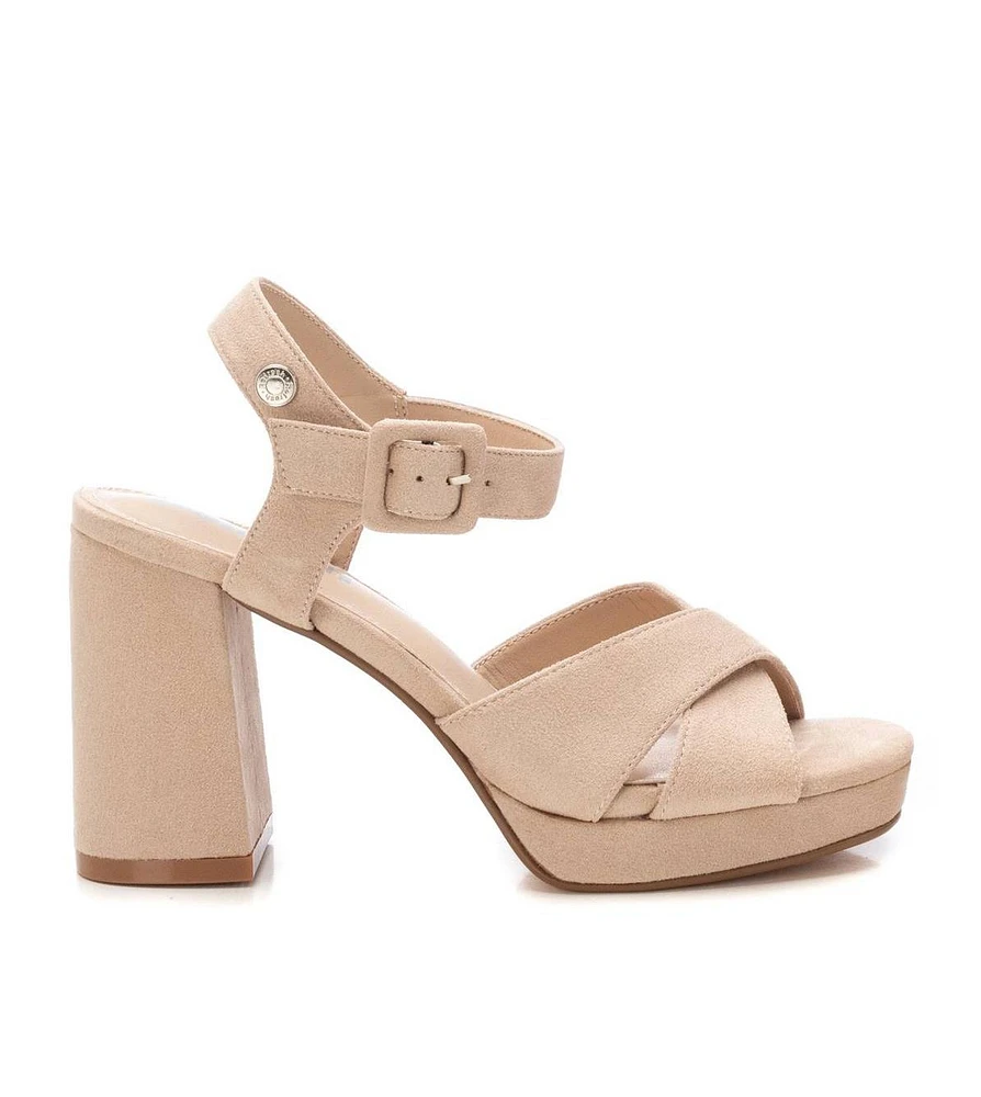 Women's High Heel Ankle Strap Sandals Refresh By Xti