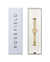 Rosefield Mini Small Edit Women's Gold Tone Stainless Steel Bracelet Watch 20.4mm