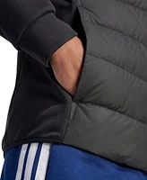 adidas Men's Essentials Hybrid Down Hooded Jacket