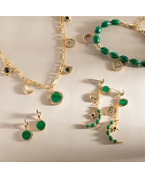 Alex and Ani Malachite Fashion Charm Bracelet