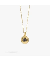 Sunflower Mantra Adjustable Necklace