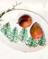 Vietri Lastra Holiday Small Oval Platter
