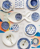Vietri Santorini Assorted Cocktail Plates - Set of 4