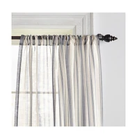 Elrene Home Fashions Hampton Stripe Sheer Window Curtain