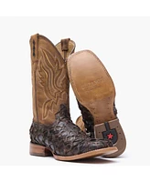 Durango Men's Premium Exotics Dark Brown Pirarucu Western Boot