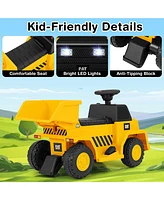 6V Electric Licensed Caterpillar Construction Vehicle with One-Button Start