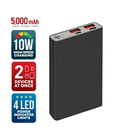 GabbaGoods, 5,000mAh Rapid Charging Multi-Port Slim Power Bank