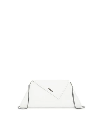Susu White Purse Leather Clutch Bag Crossbody Evening Purse Unique Women's Handbag