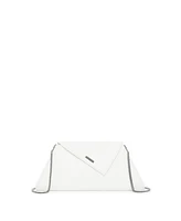 Susu White Purse Leather Clutch Bag Crossbody Evening Purse Unique Women's Handbag
