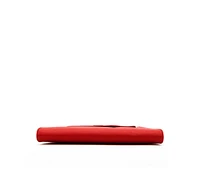 Usu Red Clutch Bag Leather Clutch Purse Crossbody Evening Purse Unique Women's Red Handbag