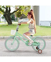 18 Inch Kids Bike with Adjustable Seat and Bell for Kids 3-8 Years Olds