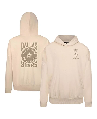 LevelWear Men's Cream Dallas Stars Contact Stamp Pullover Hoodie
