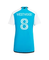 Adidas Women's Ashley Westwood Blue Charlotte Fc 2024 The Carolina Kit: Explore Replica Player Jersey