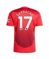 Adidas Men's Alejandro Garnacho Red Manchester United 2024/25 Home Replica Player Jersey