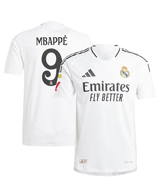 Adidas Men's Kylian Mbappe White Real Madrid 2024/25 Home Authentic Player Jersey