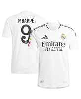 Adidas Men's Kylian Mbappe White Real Madrid 2024/25 Home Authentic Player Jersey