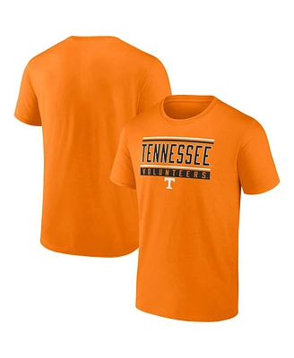 Fanatics Men's Tennessee Orange Tennessee Volunteers Fundamentals Stripe and Block T-Shirt