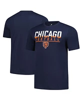 Fanatics Men's Navy Chicago Bears Blocked T-Shirt