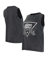 Concepts Sport Women's Charcoal Florida Gators Distressed Market French Terry Tank Top