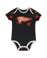 Outerstuff Infant 2-Piece Black Baltimore Orioles On Deck Diaper Cover Set