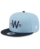 New Era Men's Light Blue/Navy Washington Nationals 2025 City Connect 9FIFTY Snapback Hat