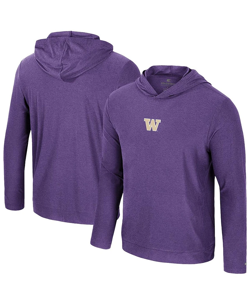 Colosseum Men's Purple Washington Huskies Long Sleeve T-Shirt Hoodie