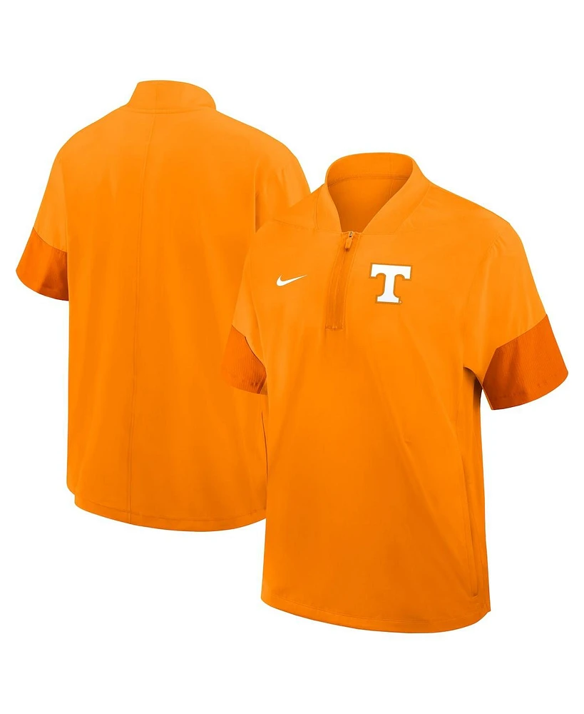 Nike Men's Tennessee Orange Volunteers 2025 Sideline Short Sleeve Quarter-Zip Coach Jacket