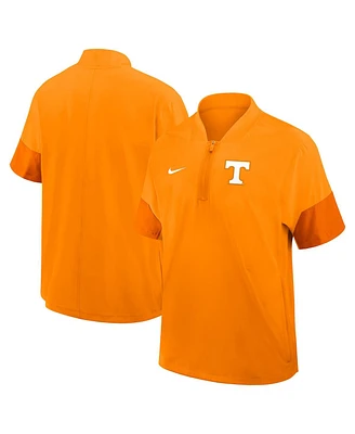 Nike Men's Tennessee Orange Volunteers 2025 Sideline Short Sleeve Quarter-Zip Coach Jacket