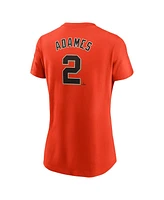 Nike Women's Willy Adames Orange San Francisco Giants Fuse Name Number T-Shirt