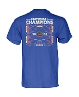 Blue 84 Big Boys and Girls Royal Florida Gators 2025 Ncaa Men's Basketball National Champions Bracket T-Shirt