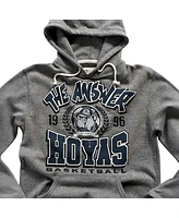 Roots Of Fight Men's Allen Iverson Gray Georgetown Hoyas Tri-Blend Pullover Hoodie