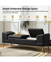 Gema Modern Storage Bench with Usb Ports