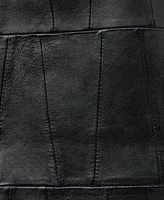 Mango Women's Patchwork Leather Shopper Bag
