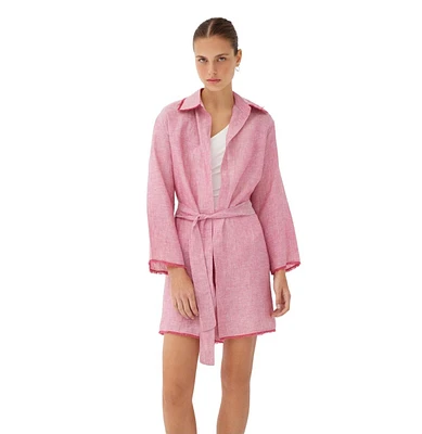 Labeca London Women Blake Short Linen Mini Kaftan