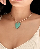 Ettika Turquoise Solstice Pendant Choker Necklace