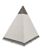 90.5" Length Outdoor Sunbed With Colorful Pillows, Wicker Patio Daybed With Cushions, Tent Shape, Brown and Beige