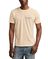 Lucky Brand Men's St. Barts Swim Club Short Sleeve Crewneck Graphic T-Shirt
