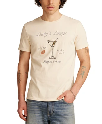 Lucky Brand Men's Cocktail Short Sleeve Crewneck Graphic T-Shirt