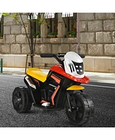 6V 3-Wheel Electric Ride-On Toy Motorcycle Trike with Music and Horn