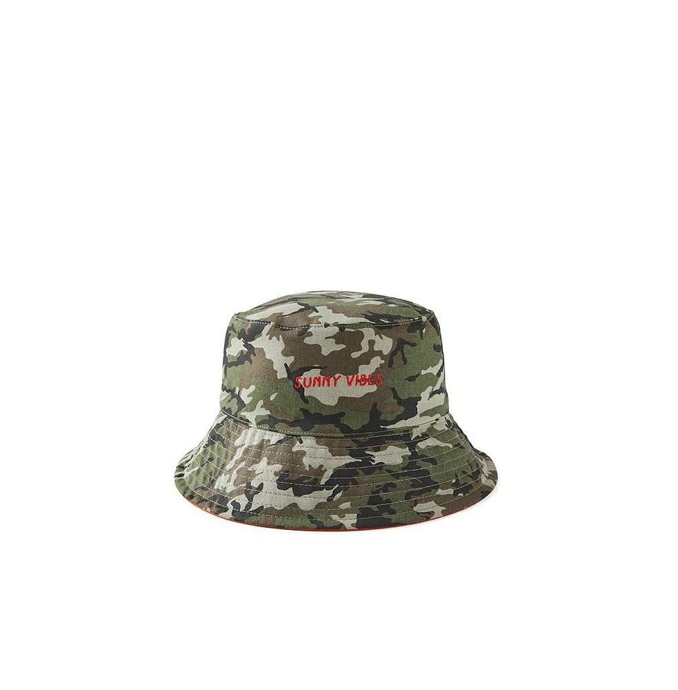 Cotton On Boys Reversible Bucket Hat