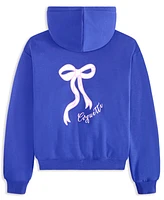 With Jules Big Girls Bow-Graphic Zip Hoodie