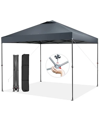 10 x 10 Feet Foldable Outdoor Instant Pop-up Canopy with Carry Bag