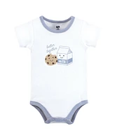 Hudson Baby Boys Bodysuit, Short And Sock, Milk Cookie Better Together