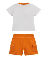 Guess Baby Boys 2-Piece Short Sleeve T-Shirt and Active Shorts Set
