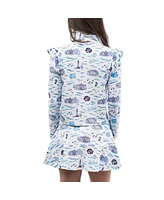 Smith & Quinn Women's Carolina Blue/White North Tar Heels Tailgate Molly Skort
