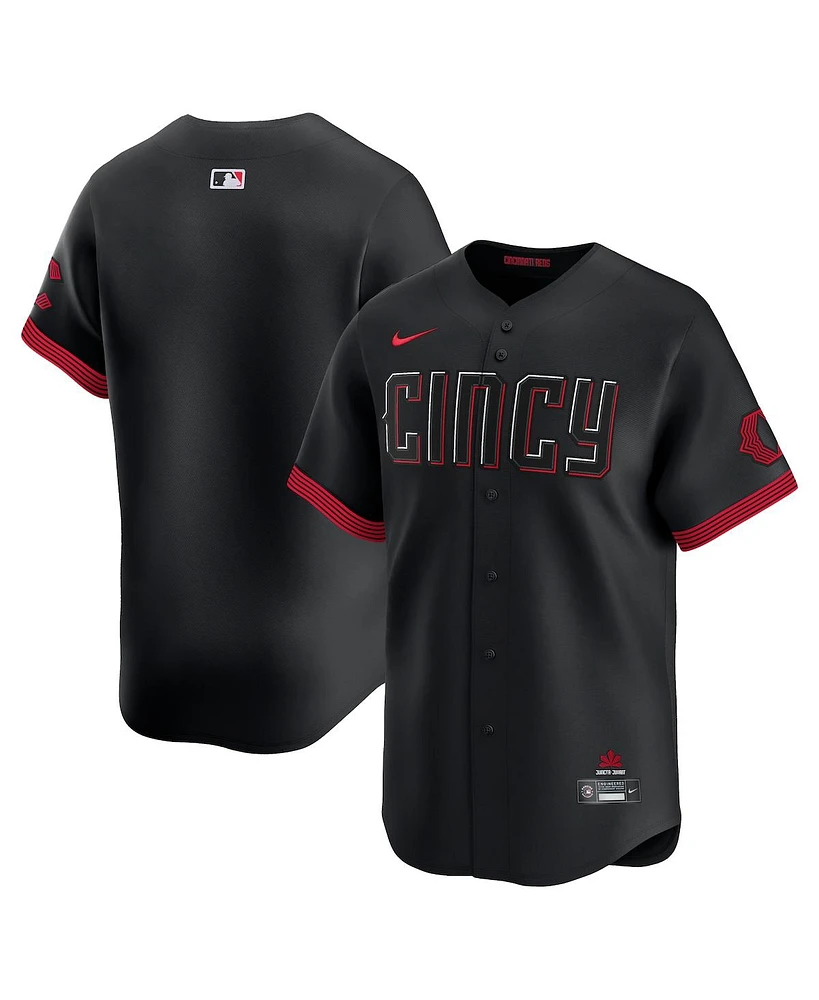 Nike Men's Black Cincinnati Reds City Connect Limited Jersey