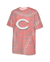 Outerstuff Big Boys and Girls Red Cincinnati Reds Slide Score Bold T-Shirt