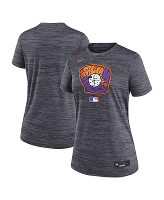 Nike Women's Heather Black San Francisco Giants 2025 City Connect Authentic Collection Velocity Performance T-Shirt