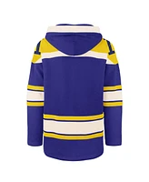 '47 Brand Men's Royal Milwaukee Brewers Superior Lacer Pullover Hoodie